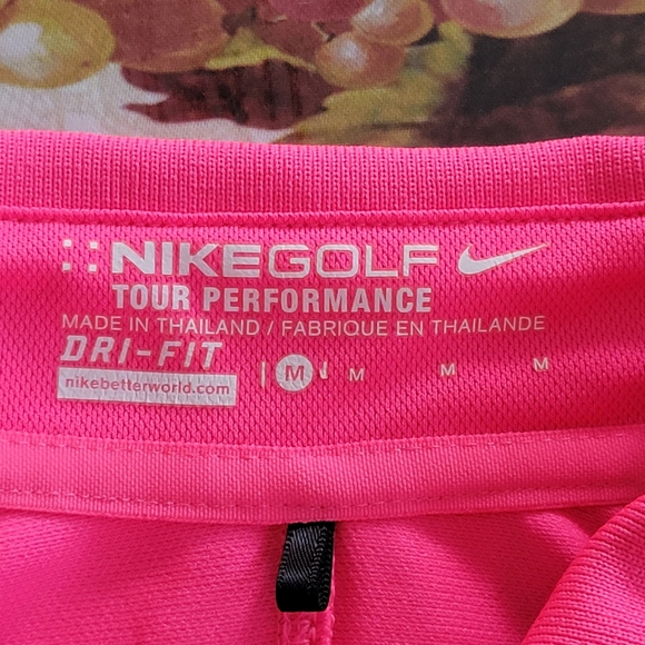 Nike Golf Tour Performance Dri Fit Pink Sleeveless Shirt - Picture 2 of 9